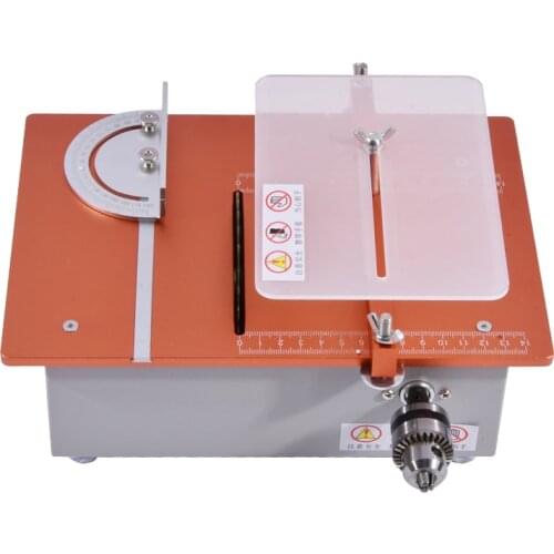 New Small Woodworking Saws Multifunctional Miniature Table Saw Diy Desktop Cutter Mini Table Saw 12v-24v/4-10A 5000-10000 r/min