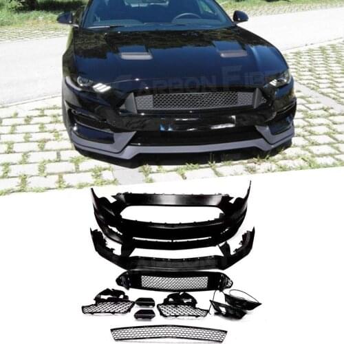 PP Primer Material Front Bumper Body Kits Decoration For Ford Mustang GT350 Style 2018 2019 2020 Body Kits