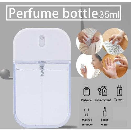 Transparent Empty Spray Bottles 35ml pocket perfume Plastic mini travel containers Empty cosmetic bottles containers