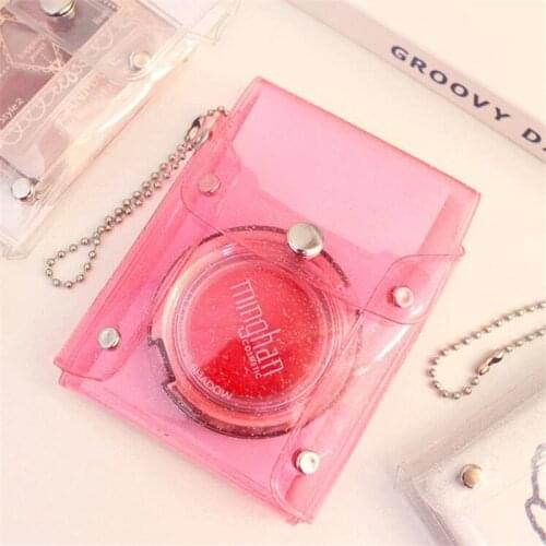 Transparent Women Purse PVC Clear Jelly Bag Storage Mini Money Wallet Card Holder Clear Glitter Ladies Purse Jelly Card Holder