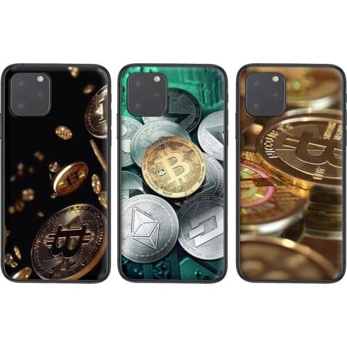 Luxury Black Etui 3D Bitcoin Printed For Huawei Honor 9X 9I 9A 8X 8S 20S 20i 20 Pro V40 10X Lite