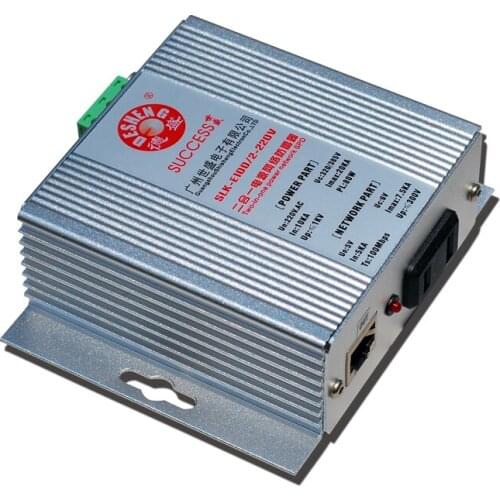 Network surveillance camera 100M signal 12V24V220V power two-in-one lightning protection surge protector