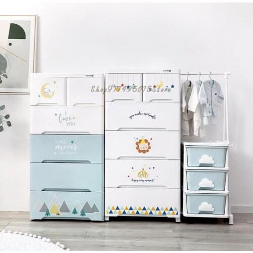 Baby Drawer Storage Cabinet Cabinet Childrens Wardrobe Storage Cabinet Baby Clothes Thickened Chest Of Drawers