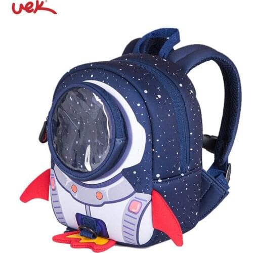 Rocket pattern Anti-lost School Bags Kindergarten Boys Cool Backpack Children Schoolbag For Christmas Gift Bags Mochila Infant