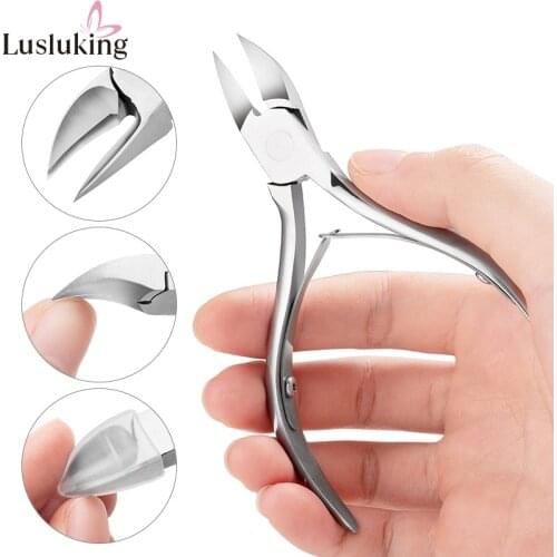 Dead Skin Remover Nail Art Clipper Cutter Nippers Ingrown Pedicure Scissors Manicure Tool Cuticle Trimming Care Stainless Steel