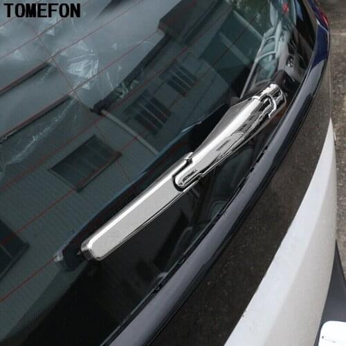 TOMEFON 3pcs For Peugeot 5008 2017 ABS Chrome Rear Back Window Wiper Cover Trims Car Styling Accessories
