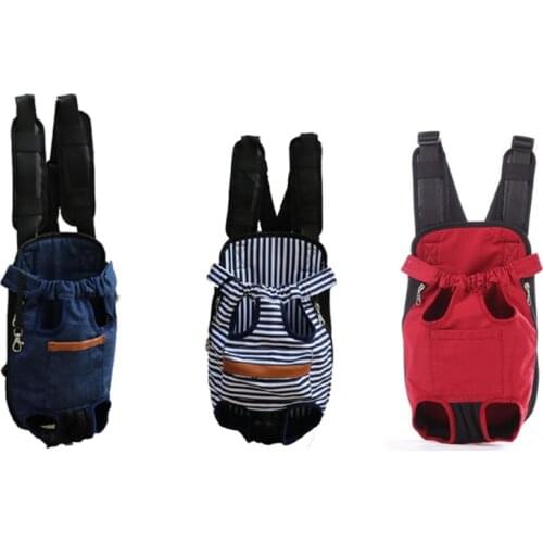 Y166 Outdoor Adjustable Pet Dog Puppy Cat Leg Out Front Bag Carrier Travel Walkin Backpack