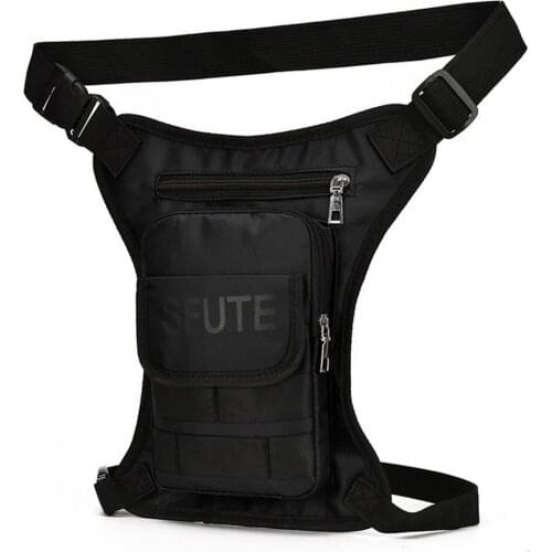 Men Waterproof Nylon Ride Leg Bag Drop Fanny Waist Bags For Unisex Motorcycle Riding Outdoor Waist Leg Bag Crossbody Bag