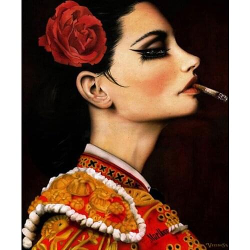 High quality Oil painting Canvas Reproductions Viva Rose by Brian M.Viveros Painting hand painted