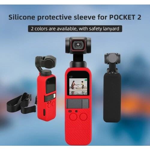 Protective Cover Case Soft Silicone Lens Cap Protector Dustproof Waterproof for DJI Osmo Pocket 2 Handheld Gimbal Camera