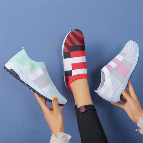 2021 Womens Shoes Summer New Fashion Couple Mesh Sports Single Shoes Plus Size European And American Casual Comfort Shoes