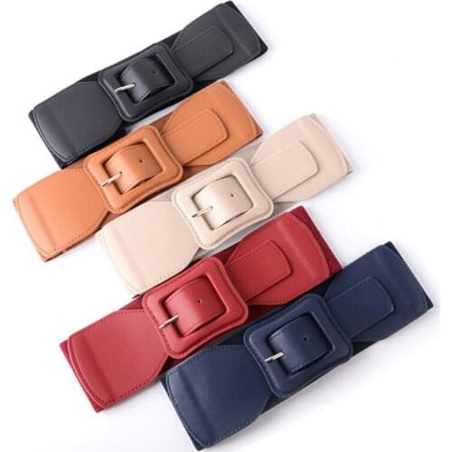 Square Pin Buckles Belt Female Black Camel Apricot Retro Punk Ladies PU Belt cienture femme VD1770