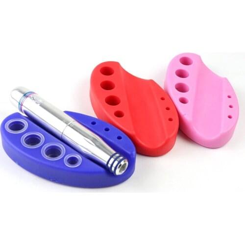 1pc Oval Silicone Tattoo Pen Holder Stand For Microblading Pigment Ink Cup Machine Permanent Makeup Accessories