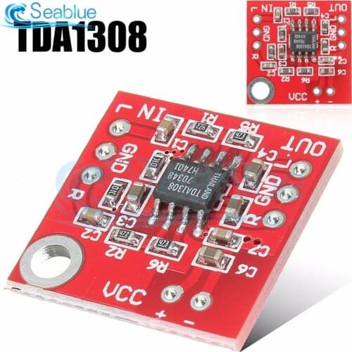 1Pcs Stereo TDA1308 Headphone Amplifier Board Headset Amp Preamplifier Board Module 3V-6V Audio Sound Speaker Amplificador