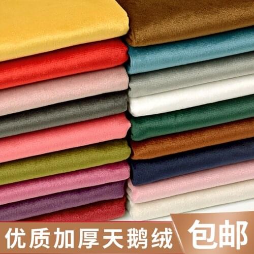 153cm*50cmThicken Plush Fabric Velvet Fabric Gold Velvet Sofa Pillow Curtain Bedding Velvet Fabric DIY Apparel Sewing & Fabric
