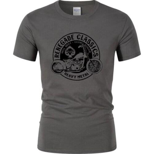 2020 Vintage Glory Bounds Motorcycle USA T Shirt Heavy Metal Men Tees Crew Collar Short Sleeve T-Shirt Women Mens TShirt AJ-322