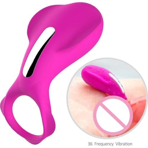 5 styles 36 Modes Vibration Remote Wireless Control Penis Rings Silicone Vibrator for Men Couple