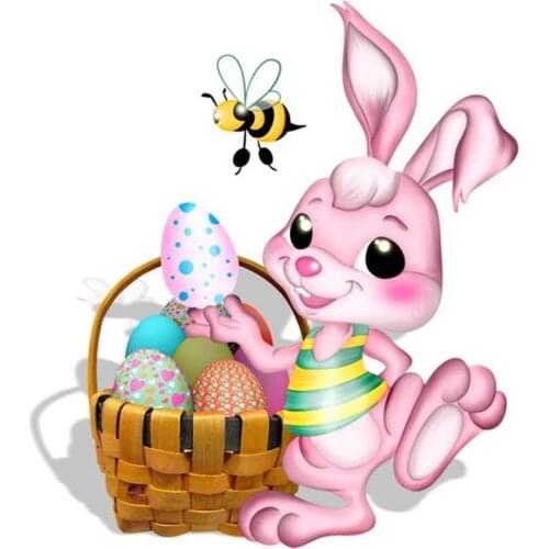 5D DIY Lovely Bunny Diamond Mosaic Painting Art Diamond Embroidery Rhinestone Cross Stitch Mosaic Kits Animals Rabbit Home Decor