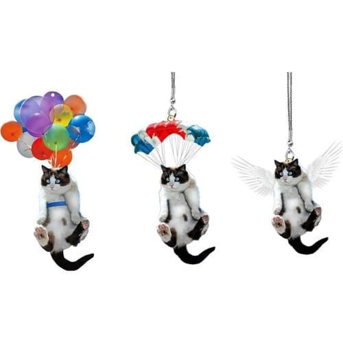 Car Pendant Animal Shape Balloon Cat Car Interior Decoration Flying Hanging Home Ornament 2021 Newest