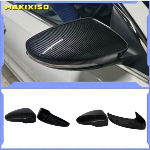 Side Mirror Cover Caps for Volkswagen Golf 6 GTI 7 MK7 R for MK6 Scirocco (Carbon Look) Passat B7 B8 Polo 6R 6C MK5 PLUS