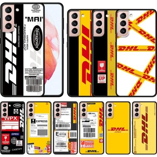 DHL Express Pattern Phone Case For Samsung Galaxy SS20 S21 FE Ultra S10 Lite S9 S8 Plus S10E S7 Edge Soft Silicone Coque