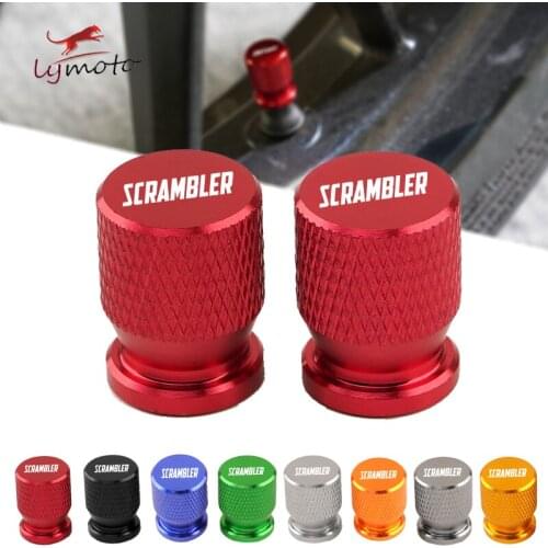 For Ducati Scrambler 400 800 1100 MONSTER 600 620 848 696 Motorcycle CNC Accessories Wheel Tire Valve Stem Caps Airtight Covers