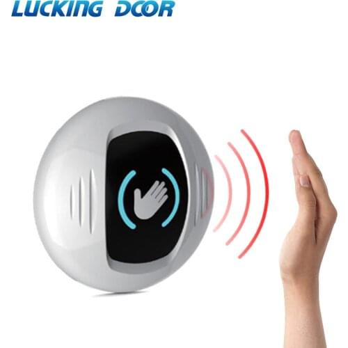No Touch Exit Button Access Control Automatic Door Button Circular Touchless Door Release Switch IR Contactless Infrared 12V-36V