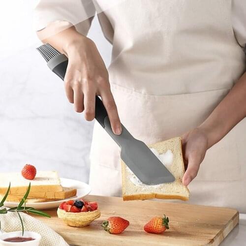 Cake Spatula Silicone Dual-purpose Scraper Baking Creme Butter Icing Frosting Knife Pastry Tools Kitchen Baking Utensils