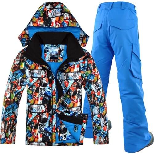 Gsou Snow 2019 Ski Suit, Mens Suit, Single Board, Two Boards, Windbreak, Outdoor Waterproof And Warm, Free Shipping