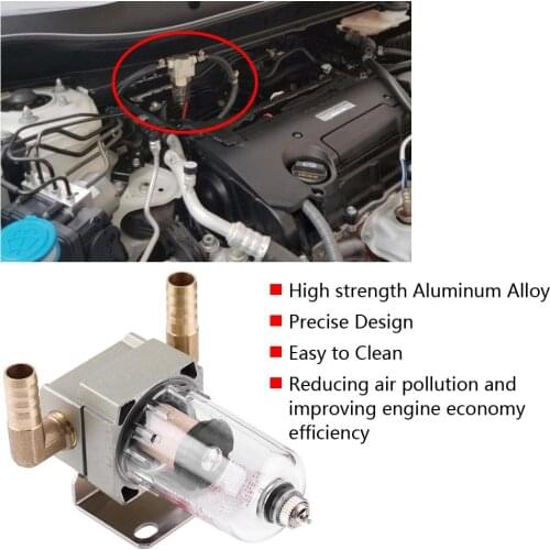 Car Engine Oil Separator Oil Catch Can Filter for Honda Civic Acura Nissan BMW Universal