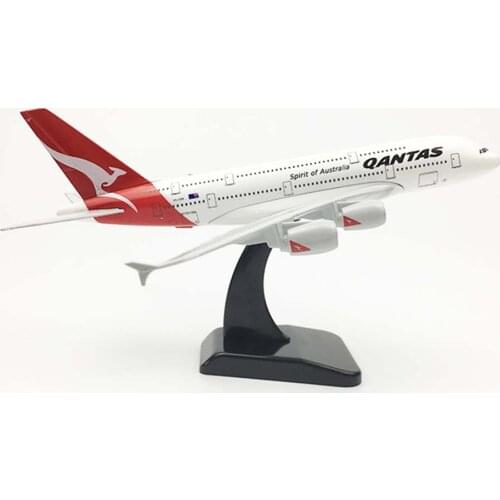 20cm Aircraft Airbus A380 Qantas Airways Alloy Plane Model Toys Children Kids Gift for Collection Decorations