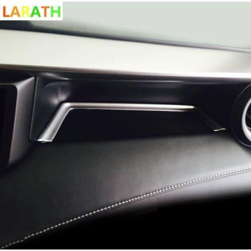 The new For Toyota RAV4 RAV 4 2016 ABS Chrome Matte Instrument Panel Storage Box Decoration Sticker Content Box Car Styling