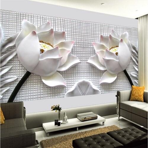 Wholesale Carving flowing mural 3d wall photo mural for living room TV sofa background 3d wall mural fresco papel de parede