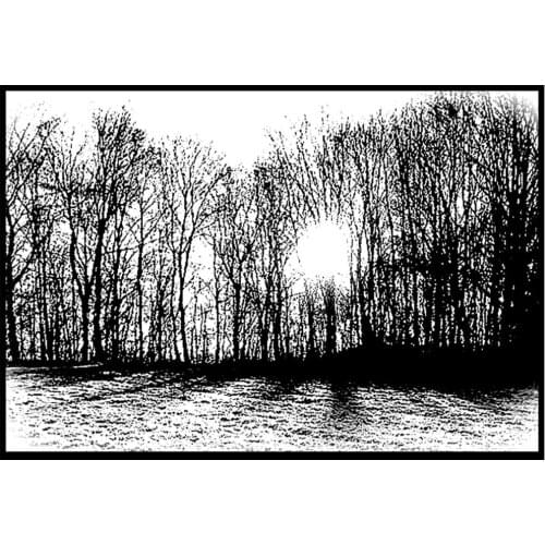 11x16 Sunset over sen Transparent Clear Stamps Silicone Seals for DIY scrapbooking photo album Card Making