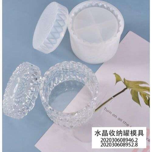 DIY epoxy resin mold storage tank Vase Storage Bottle With Lid Silicone Mold for resin art Garden Home Decorative Table Ornament