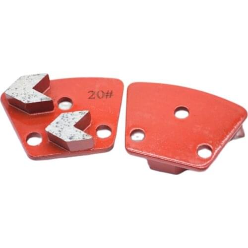 Trapezoid Pad 2 Arrows PCD Diamond Segments For Stone Concrete Floor And Terrazzo Floor