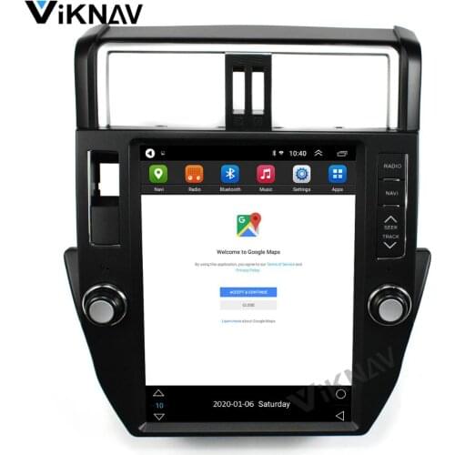 Vertical screen Car DVD player for Toyota Prado 2010 2011 2012 2013 Tesla style Auto GPS navigation radio Multimedia player