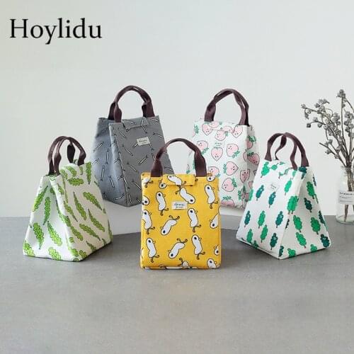 Waterproof Fresh Lunch Bags for Women Large Thermal Insulation Bento Bag Functional Thicken Food Box Picnic Kids Cooler Bag Tote