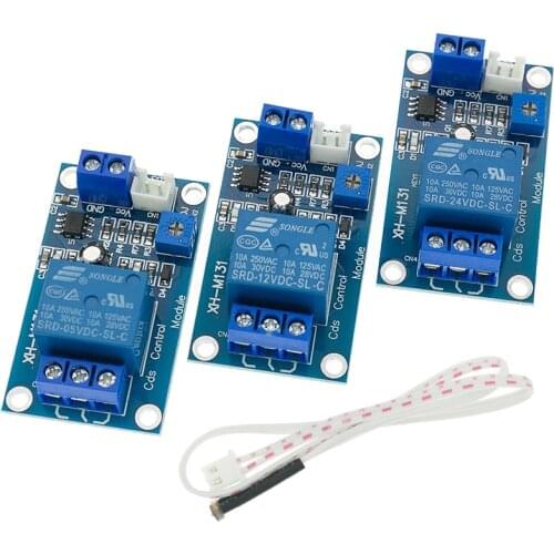 XH-M131 DC 5V 12V 24V 10A Light Control Switch Photoresistor Relay Module Detection Sensor brightness Automatic Control Module
