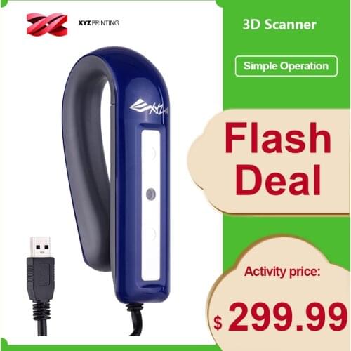 XYZprinting Handheld Full Color 3D Scanner 2.0 3D Modeling Scanner High Precise USB Plug & Play Support OBJ/PLY/STL Output