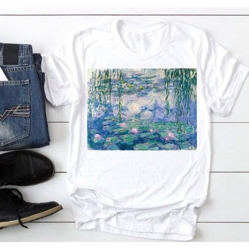 Women Short Sleeve Floral Watercolor Flower Fashion Cartoon Summer Lady Print Tee Graphic T Top Female Tshirts Clothes T-Shirt