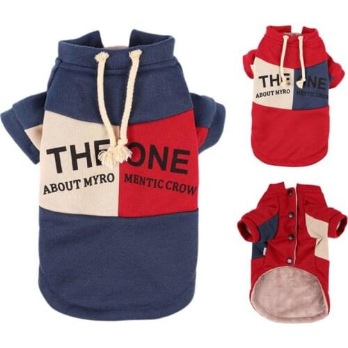 Winter Plush Warm Dog Clothes Warm Pet Dog Jacket Coat Puppy Clothing Hoodies For Small Medium Dogs Puppy Yorkshire Outfit S-2XL