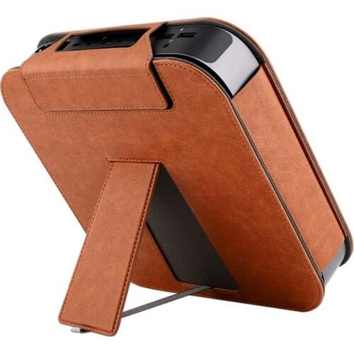 20CB Protective Cover Case PU Leather Shin Sleeve Shockproof Stand Holder Bracket Bag