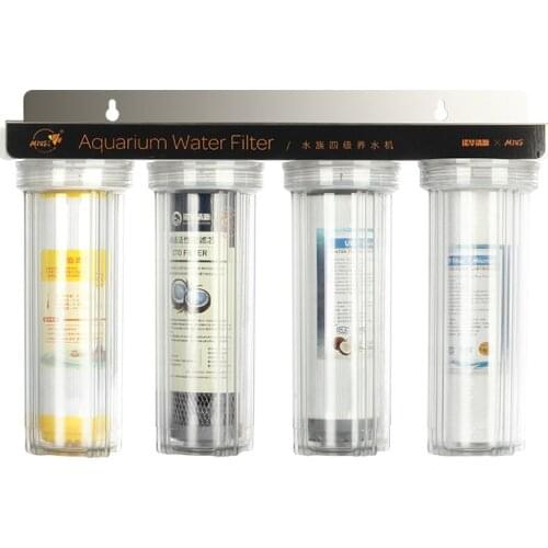 4-Stage Whole House Water Filter Ultrafiltration System Home Kitchen Aquarium Purifier Water Softener