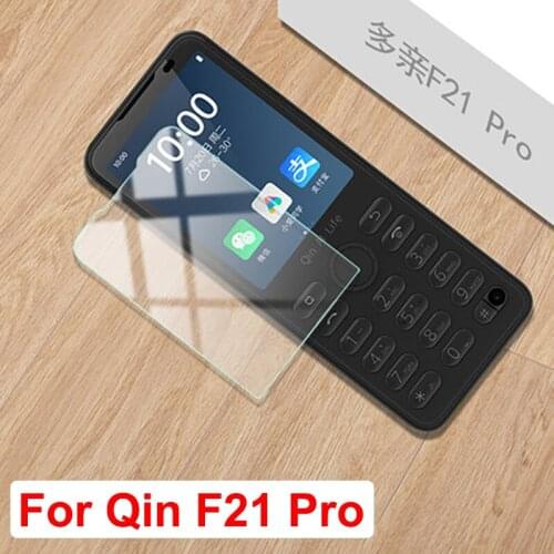 For Xiaomi Qin F21 Pro Case 2.8" For Qin F21Pro Soft Phone Cover Tempered Glass Screen Protector Film For Xiaomi Qin F 21 Pro