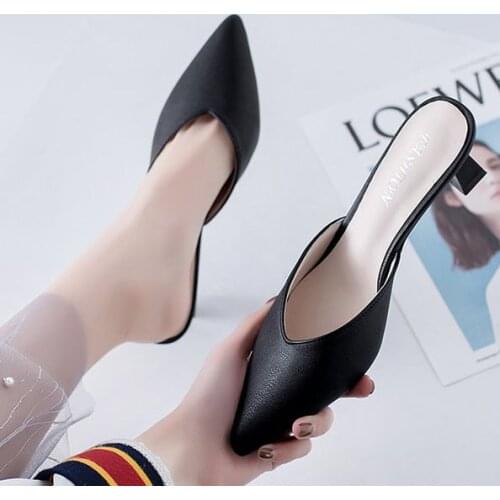 EAGSITY Women's Shoes With A Glass Heel