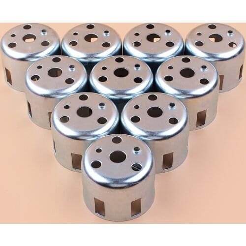 10Pcs/lot Recoil Starter Flange Cup For Honda GX160 GX200 GX140 GX120 168F 5.5HP 6.5HP Motor Gasoline Petrol Generator Parts