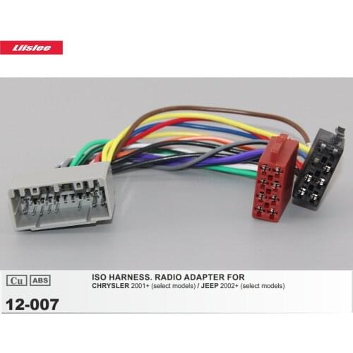 ISO Harness Radio Adapter Cable For Chrysler Sebring/Stratus Car CD DVD Player Male Wiring Plugs into Factory 22 Pins