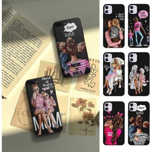 Fashion Super Mum Girls Boys Dad Phone Case Fundas Shell Cover For Iphone 6 6s 7 8 Plus Xr X Xs 11 12 13 Mini Pro Max