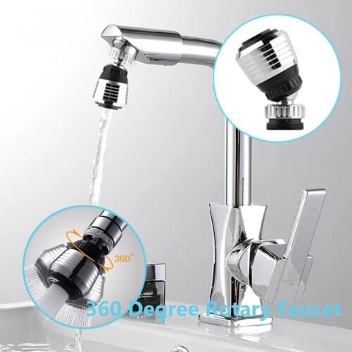 360 Degree Rotary Swivel Faucet Nozzle Anti-splash Water Filter Adapter Shower Head Bubbler Saver Tap Bathroom Kitchen Tools U3